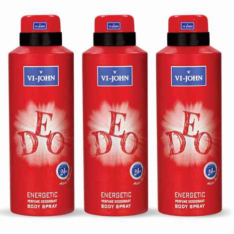 Buy VI-JOHN Irresistible Scent Fresh & Soothing Good Fragrance Energetic Deo (pack of 3) 175 ml each - Purplle