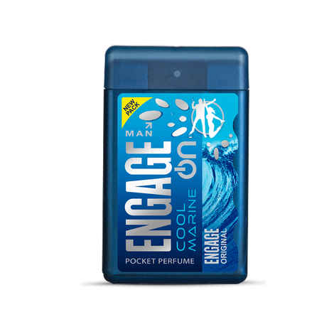 Buy Engage ON Cool Marine Pocket Perfume For Men, Citrus & Fresh Fragrance Scent, Skin Friendly Perfume for Men Long Lasting Smell, 18 / 17 ml - Purplle