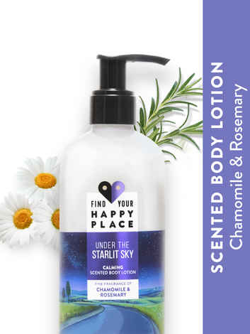Buy Find Your Happy Place - Under The Starlit Sky Moisturising Body Lotion Chamomile & Rosemary 300ml - Purplle