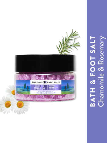 Buy Find Your Happy Place - Under The Starlit Sky Bath & Foot Soak Salt Chamomile & Rosemary 250g - Purplle