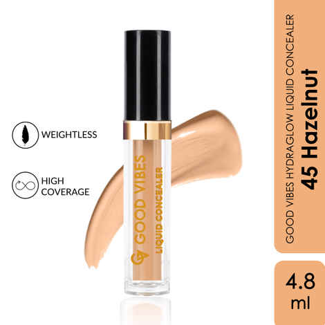 Good Vibes HydraGlow Liquid Concealer- Hazelnut 45 (4.8 ml)