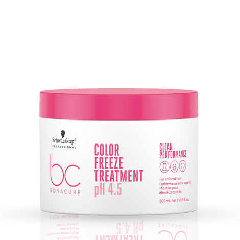 Buy Schwarzkopf Professional Bonacure pH 4.5 Color Freeze Treatment Masque for Colored Hair 500 ml - Purplle