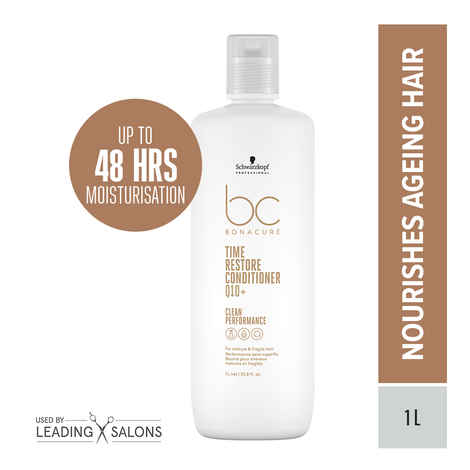 Buy Schwarzkopf Professional Bonacure Q10 Time Restore Conditioner | For Mature Hair | 1000 ml - Purplle