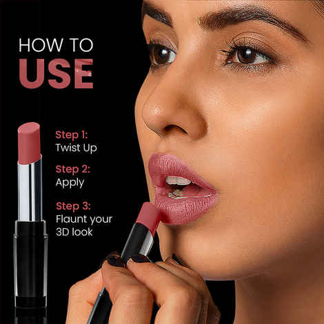 Buy Lakme Absolute 3D Lipstick 14 Nude Reign - Purplle