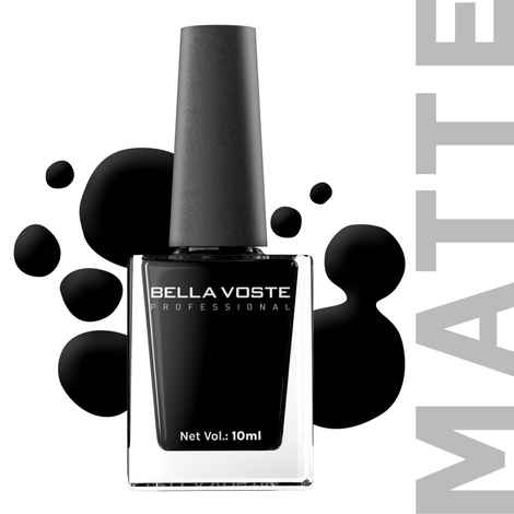 Buy Bella Voste MATTE Nail Polish| Quick Drying Formula| Cruelty Free| Paraben Free & No Harmful Chemicals| Vegan | Lasts for 7 Days & more|Chip Resistant | DEEP MATT Formula with Smooth & Easy Application | Shade no-M06 - 9 ml - Purplle