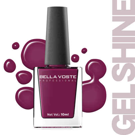 Buy Bella Voste Gel Shine Nail Paints | Quick Drying Formula | Cruelty Free | Paraben Free & No Harmful Chemicals| Vegan | Lasting for 7 Days & more | Chip Resistant | High Shine Formula with Smooth & Easy Application | Shade no - R01 - 10 ml - Purplle