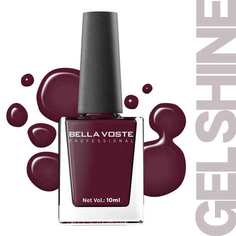 Buy Bella Voste Gel Shine Nail Paints | Quick Drying Formula | Cruelty Free | Paraben Free & No Harmful Chemicals| Vegan | Lasting for 7 Days & more | Chip Resistant | High Shine Formula with Smooth & Easy Application | Shade no - R04 - 10 ml - Purplle