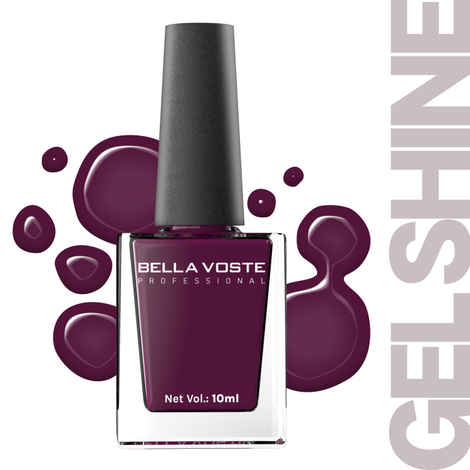 Buy Bella Voste Gel Shine Nail Paints | Quick Drying Formula | Cruelty Free | Paraben Free & No Harmful Chemicals| Vegan | Lasting for 7 Days & more | Chip Resistant | High Shine Formula with Smooth & Easy Application | Shade no - R11 - 10 ml - Purplle