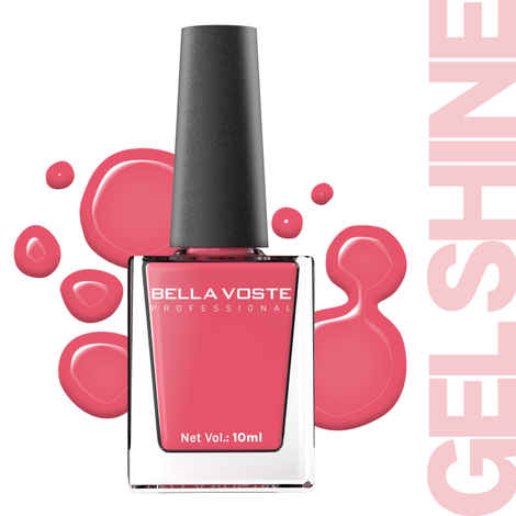 Bella Voste Gel Shine Nail Paints | Quick Drying Formula | Cruelty Free | Paraben Free & No Harmful Chemicals| Vegan | Lasting for 7 Days & more | Chip Resistant | High Shine Formula with Smooth & Easy Application | Shade no - R12 - 10 ml