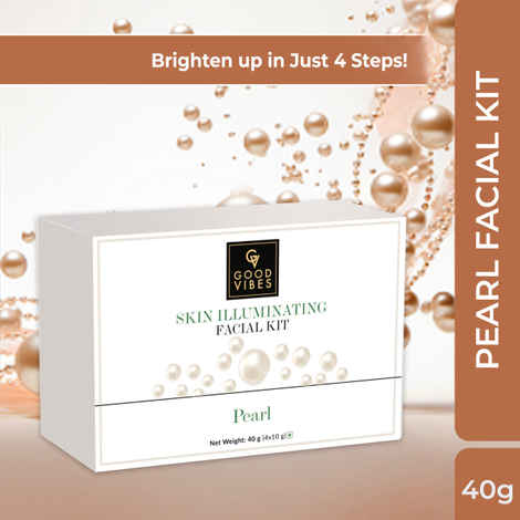 Buy Good Vibes Skin Illuminating Facial Kit - Pearl (40 gm) - Purplle