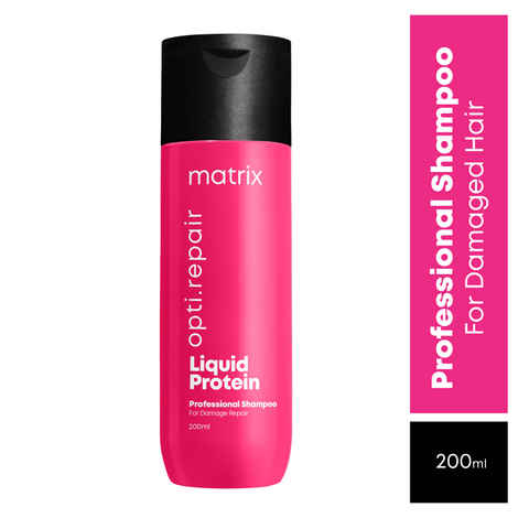 Buy Matrix InstaCure Professional Liquid Protein Shampoo, for Damaged Hair | Reduced Split Ends, Breakage, Knotting | For All Hair Types | Paraben Free, 200 ml - Purplle