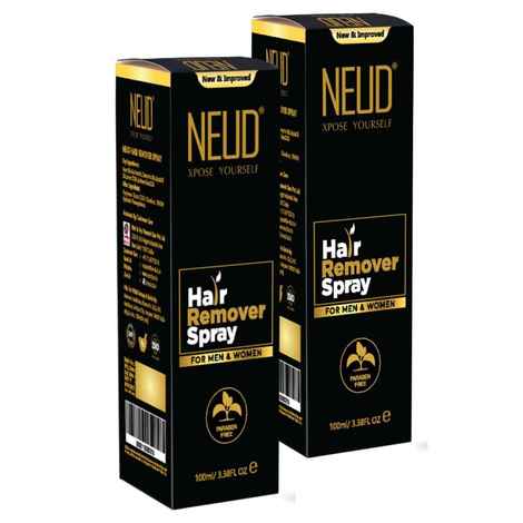 Buy NEUD Hair Remover Spray with Neem, Jojoba and Lemon Oil for Men & Women - 2 Packs (100 ml each) - Purplle