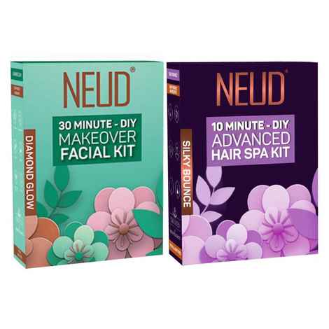 Buy NEUD Combo of Facial Kit (60 gm) and Hair Spa Kit (40 gm) - 1 Pack Each - Purplle