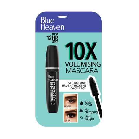 Blue Heaven 10x Volumising Mascara, Black (8 ml)