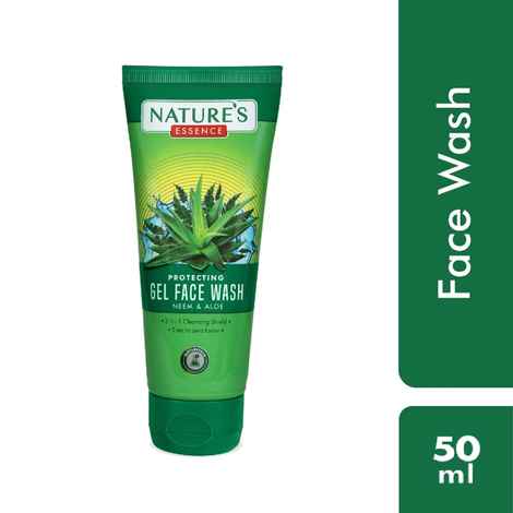 Buy Nature's Essence protecting gel face wash Neem & Aloe 50 ml - Purplle