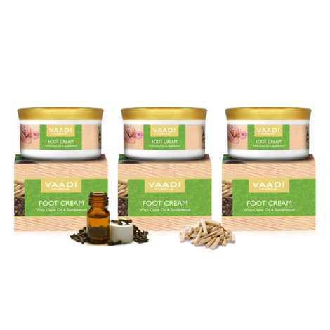 Buy Vaadi Herbals Value Pack Of 3 Foot Cream - Clove & Sandal Oil (150 g * 3) - Purplle