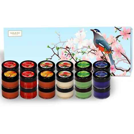 Buy Vaadi Herbals Premium 24 Lip Balm Gift Box (Assorted)(10 gm x 24) - Purplle
