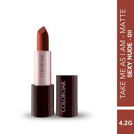 Buy Colorbar Take Me As I Am Vegan Matte Lipstick Sexy Nude -011 - 4.2 gm - Purplle