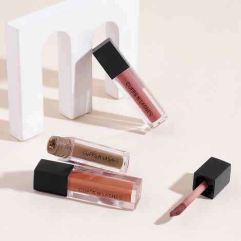 Cuffs N Lashes Matte Mini Set of 3 Matte Liquid Lipstick, Extra (6 gm)
