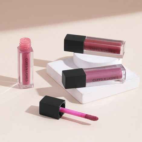 Cuffs N Lashes Matte Mini Set of 3 Matte Liquid Lipstick, Snatched (6 gm)