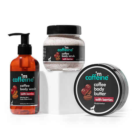 mCaffeine Deep body cleansing trio- Coffee & Berries Combo of 3