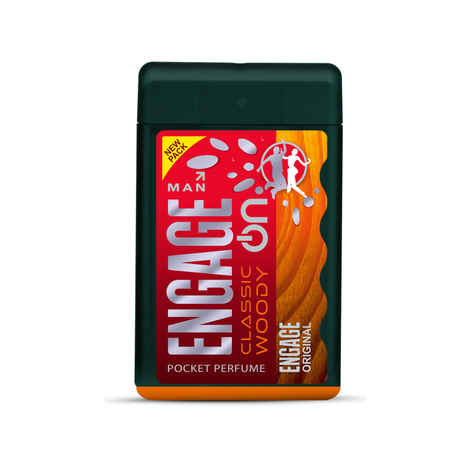 Buy Engage ON Classic Woody Pocket Perfume For Men, Citrus & Spicy Fragrance Scent, Skin Friendly Perfume for Men Long Lasting Smell, 18/ 17 ml - Purplle