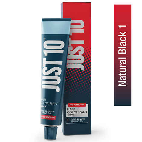 Buy Streax Professional Just 10 hair colourant cream Natural BlacK (60 gm) - Purplle