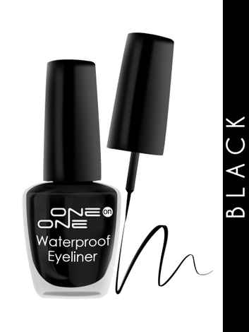 Buy ONE on ONE 24 Hrs Long Lasting & Waterproof Eyeliner, Black (5 ml) - Purplle
