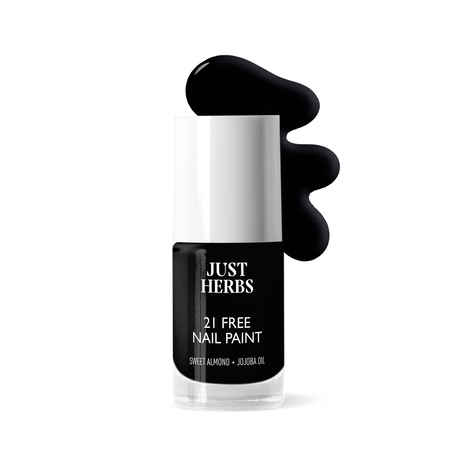 Buy Just Herbs Nail Polish 21 Chemical Free Formula, Quick Dry, Glossy, Black Berry -6 ml - Purplle