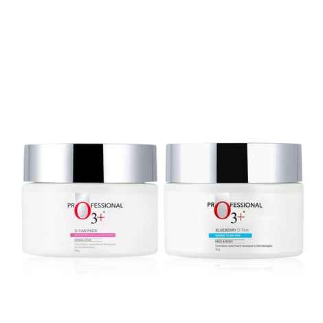 Buy O3+ Brightening & Whitening Dermal Zone D-Tan Pack For De Tan + O3+ Blueberry Dtan Mask For De Tan & Moisturising Glow - Combo - Combo of 2 - Purplle