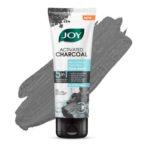 Buy Joy Skin Purifying & Deep Detox Activated Charcoal Face Wash, For All Skin Types (100 ml) - Purplle