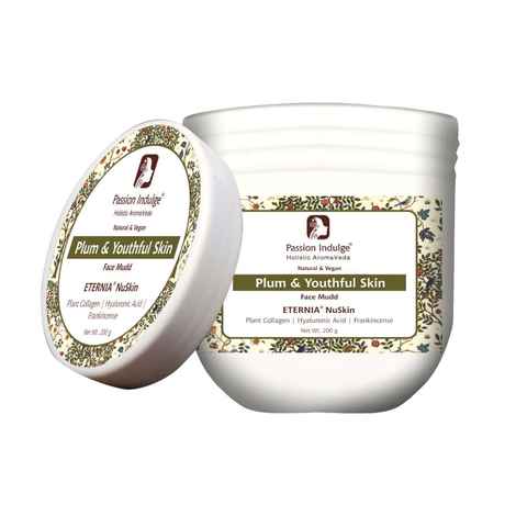 Passion Indulge Eternia NuSkin Face Mudd 200 gm For Youthful Skin, Anti-Aging, Anti-Wrinkles With Plum, Plant Collagen, Hyaluronic Acid, Frankincense | All Skin Types | Natural & Vegan