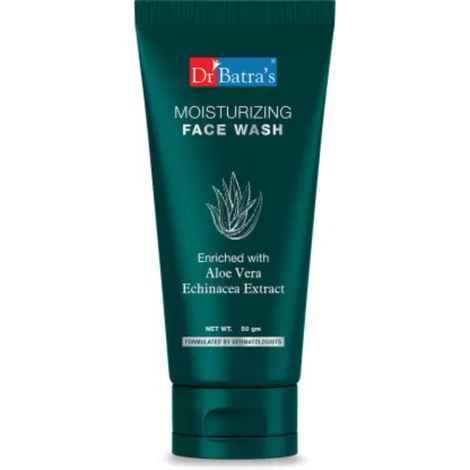 Buy Dr Batra's Moisturizing Face Wash Enriched With Aloe Vera Soft, Hydrated & Supple Skin - 50 gm - Purplle
