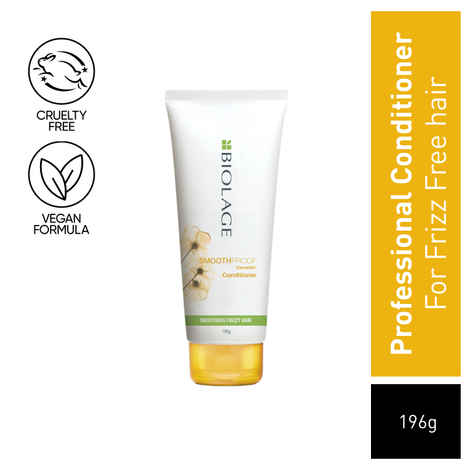 BIOLAGE Smoothproof Conditioner 196 gms|Paraben free| Provides Humidity Control & Anti-Frizz Smoothness |For Frizzy Hair