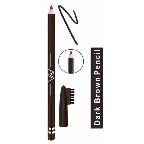 AYA Waterproof Eyebrow Pencil With Brush (Dark Brown) - 1 Pc