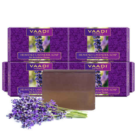 Buy Vaadi Herbals Heavenly Lavender Soap with Rosemary Extract (5 + 1 Free) (75 g) (Pack of 6) - Purplle