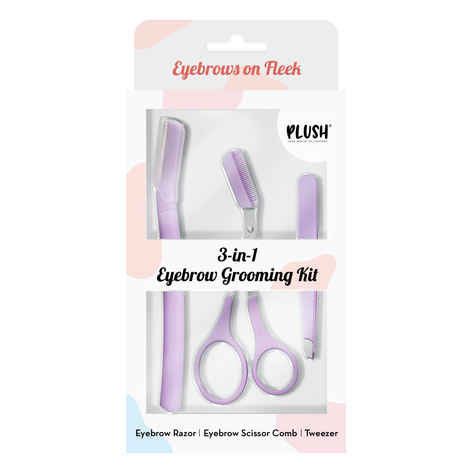 Buy Plush 3-in-1 Professional Eyebrow Grooming Kit - Purplle
