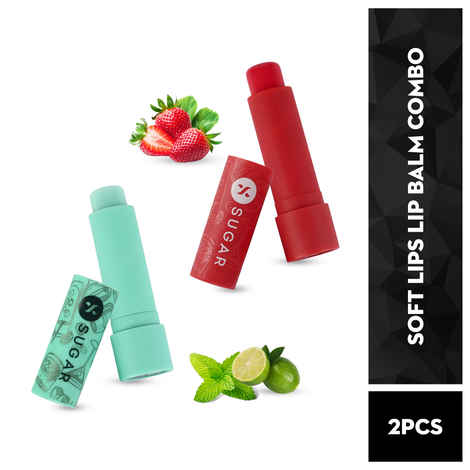 SUGAR Cosmetics Tipsy Lips Moisturizing Balm - 01 Mojito & 02 Cosmopolitan - 2 Pcs
