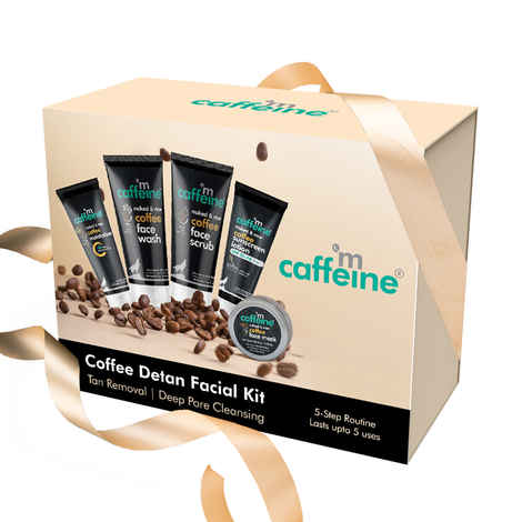 mCaffeine miniature Coffee Face De Tan Kit Combo of 5
