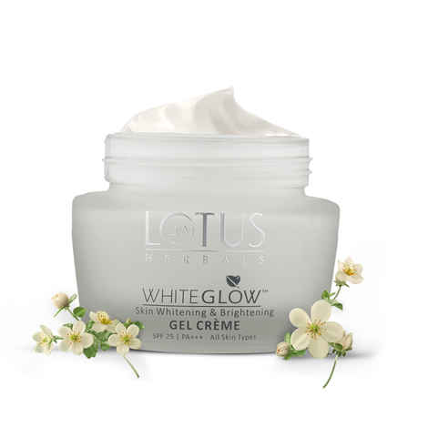 Lotus Herbals Whiteglow Skin Whitening & Brightening Gel Cream SPF 25 Pa +++, 60 gm