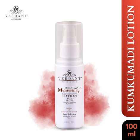 Buy Verdant Natural Care Kumkumadi Face & Body Lotion with SPF-20 (100 ml) - Purplle