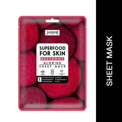 Buy Jaquline USA Superfood Sheet Mask: Beetroot (25 ml) - Purplle