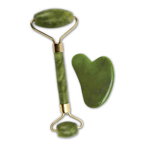 Buy mars by GHC Jade Roller & Gua Sha Massage Kit made of Natural Jade Stone, That Improves Facial Micro Circulation, Reduces Puffiness & Wrinkles, Improves Skin Elasticity - Purplle