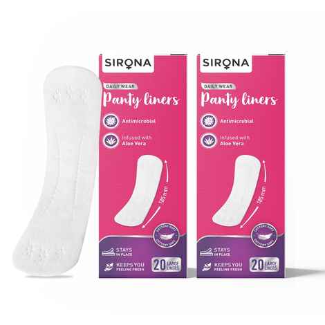 Buy Sirona Panty Liner Large 20_Pack2 - Purplle
