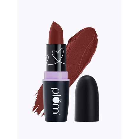 Buy Plum Matterrific Lipstick | Highly Pigmented | Nourishing & Non-Drying | 100% Vegan & Cruelty Free | Rocky Road - 135 (Walnut Brown) - Purplle