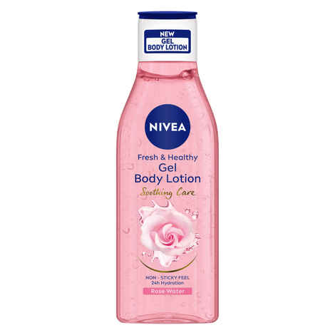 Buy NIVEA Rose Water Gel Body lotion, Soothing Care for 24H hydration, Non-Sticky & fast absorbing Body lotion for fresh and healthy skin, 200 ml - Purplle