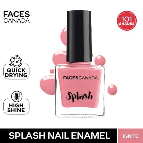 Buy FACES CANADA Ultime Pro Splash Nail Enamel - Ignite 35 (8 ml) | Quick Drying | Glossy Finish | Long Lasting | No Chip Formula | High Shine Nail Polish For Women | No Harmful Chemicals - Purplle