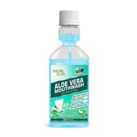 Buy Nature Sure Aloe Vera Mouthwash with Neem and Clove for Oral Health - 1 Pack (150 ml) - Purplle