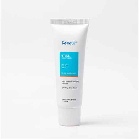 Buy Re'equil O Free Sunscreen SPF 50 PA+++ - 50 gm - Purplle