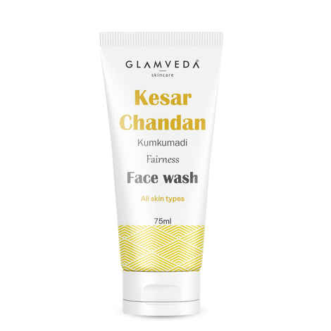 Buy Glamveda Kesar Chandan Kumkumadi Skin Fairness Face wash (75 ml) - Purplle